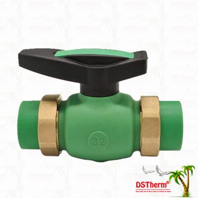 PPR Union Ball Valve Full Bore Ppr Double Union Ball Valve Exposed Installation