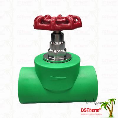 PPR Heavy Duty Stop Valve Globe Valve Adjust Flow Cryogenic Treatment Pass Seat Test 20-110mm