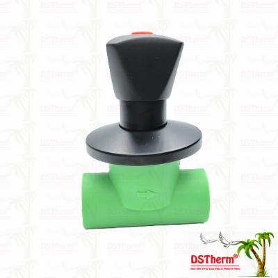 Ppr Black Plated Stop Valve With Triangular Handle BlackFlow Precision Valve Electrophoretic Black Coating 
