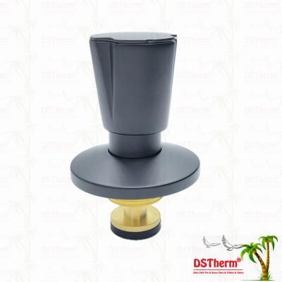Manual Valve Stem Extension Assembly Brass Cartridge Brass Spindle Black Plated Valve Top Part