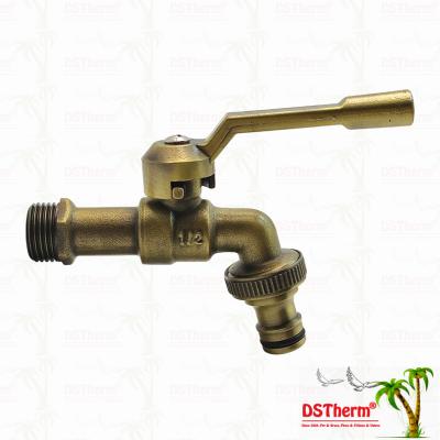 Bronze Heavy Duty Classic Aluminum Handle Bibcocks Spigot Valve Water Tap Water Spout Faucet