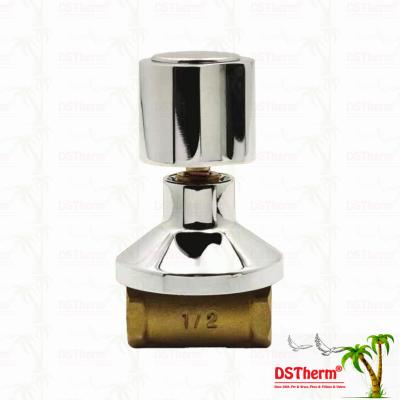 Chrome Plated Brass Stop Valve Global Valve South American Style B 1/2