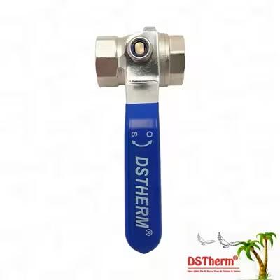 PN25 Brass Ball Valve Chrome-Plated Ball Female x Female Full Port 1/2